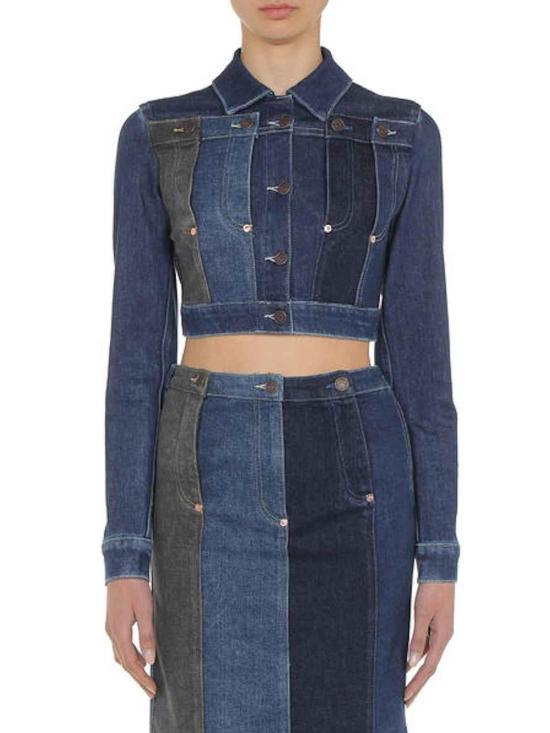 24FW 모스키노 데님 자켓 050132391888 Blue - MOSCHINO