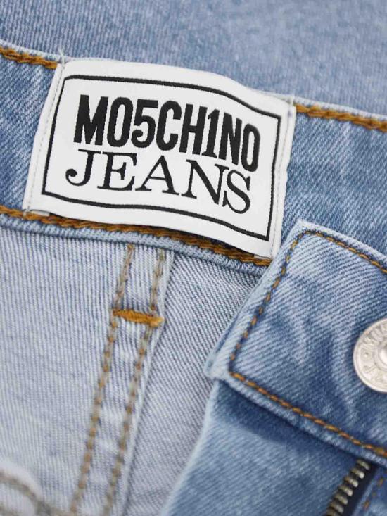  모스키노 스트레이트 팬츠 034182381295 Blue - MOSCHINO