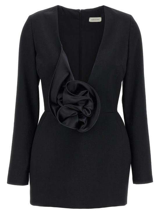 25SS 마그다뷰트림 숏 원피스 444525BLACK