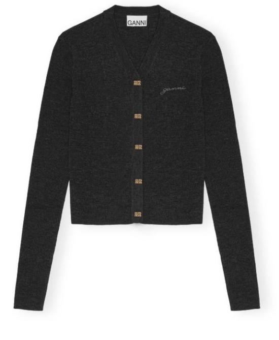 25SS 가니 가디건 K2474252 PHANTOM DOM