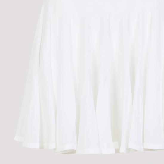 25SS 알라이아 스커트 AA9J2306K053A White - ALAIA