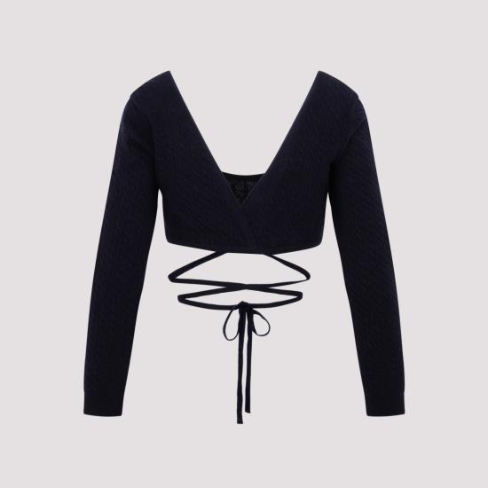  파투 긴팔 티셔츠 KN1228041 Black - PATOU