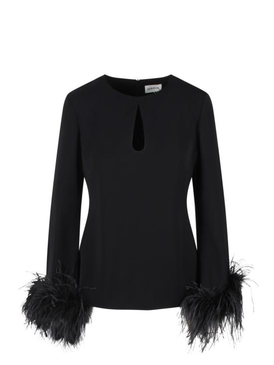 24FW 파로쉬 긴팔 티셔츠 D313048P POKER24 Black