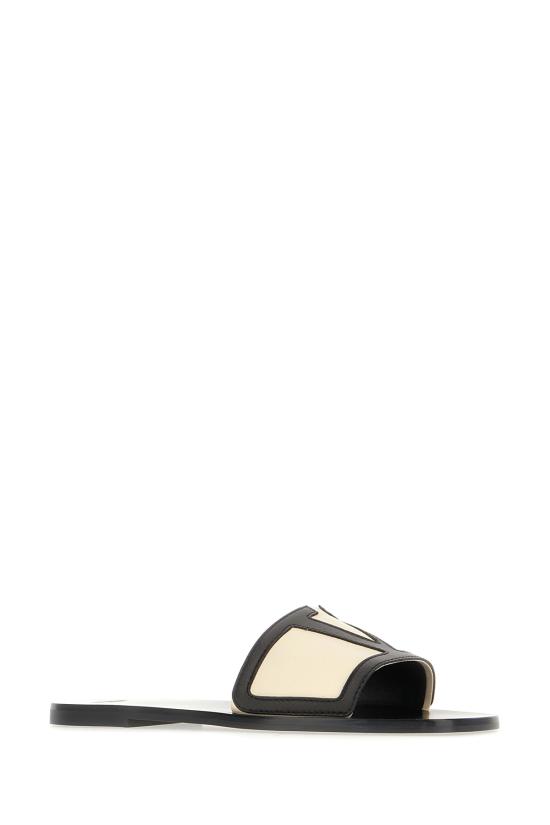 25SS 발렌티노 가라바니 뮬/슬리퍼 6W2S0LK2NLH R4V BUTTER WHITE NERO - VALENTINO GARAVANI