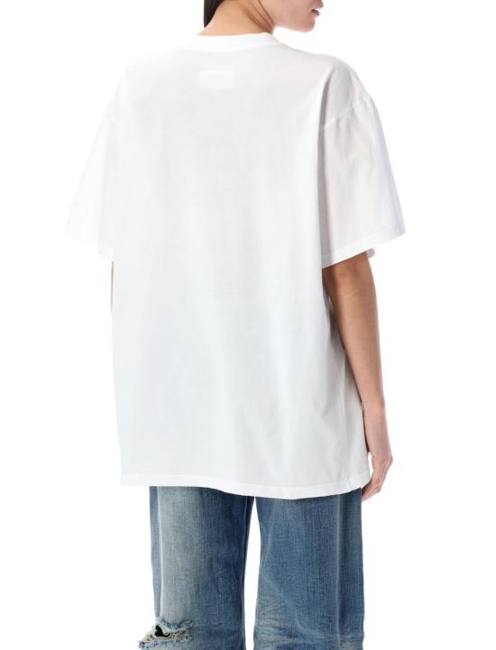 25SS MM6 메종마르지엘라 반팔 티셔츠 S62GD0202M20115 White - MM6 MAISON MARGIELA