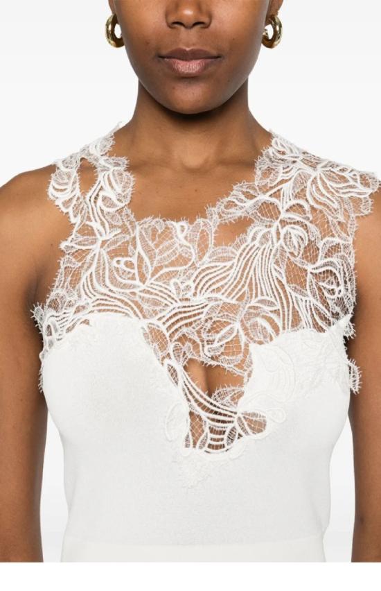 25SS 에르마노 설비노 탑 D465L334APLGIKT White - ERMANNO SCERVINO