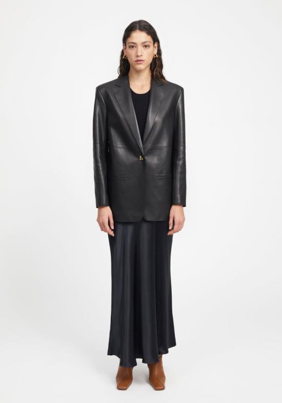  에어론 자켓 메르세데스 - 클래식 레더 블레이저 - AERON