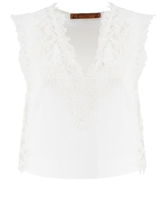 25SS 에르마노 설비노 탑 D464L606OVZ 10601 White