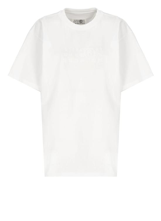 25SS MM6 메종마르지엘라 반팔 티셔츠 S62GD0202M20115100 White