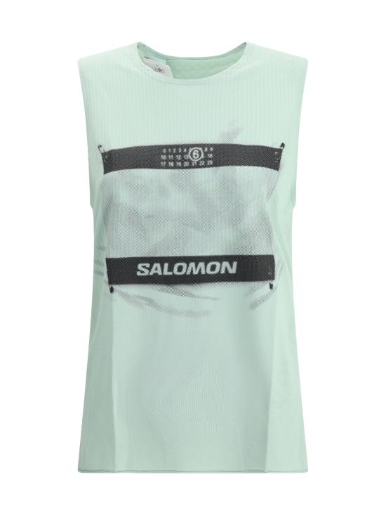 25SS MM6 메종마르지엘라 민소매 티셔츠 S52NL0071M20101 700 GREEN