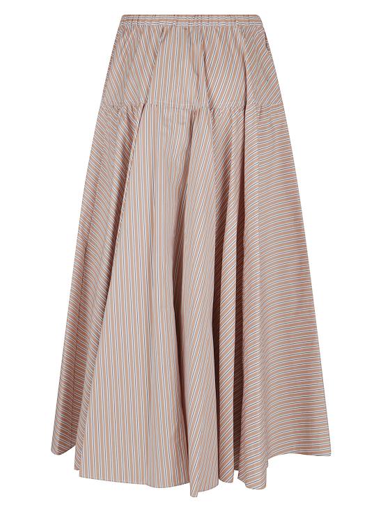 25SS 파투 롱 스커트 SK0800190 5067 5067 BEIGE STRIPES - PATOU