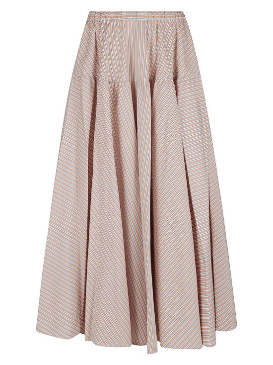 25SS 파투 롱 스커트 SK0800190 5067 5067 BEIGE STRIPES