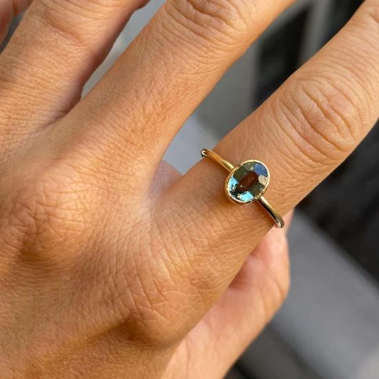  제니 권 디자인스 반지 제니 권, 대형 그린 사파이어 위스프  디자인 - JENNIE KWON DESIGNS