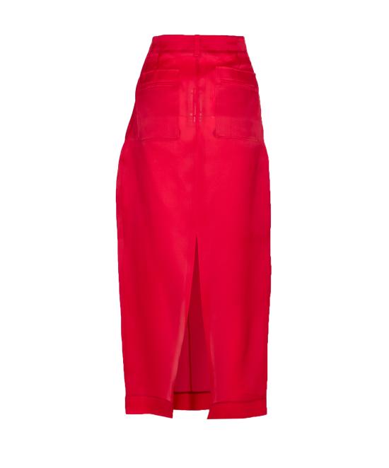 25SS 케이트 미디 스커트 41493002 625 Red - KHAITE