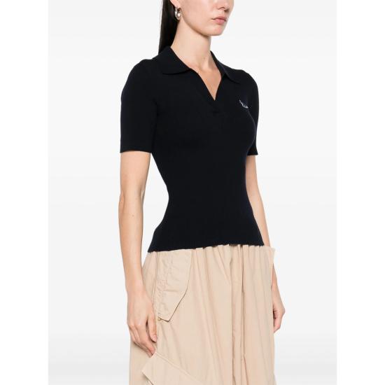 25SS 메종키츠네 반팔 티셔츠 OW00201KT1091 NAVY BLUE - MAISON KITSUNE