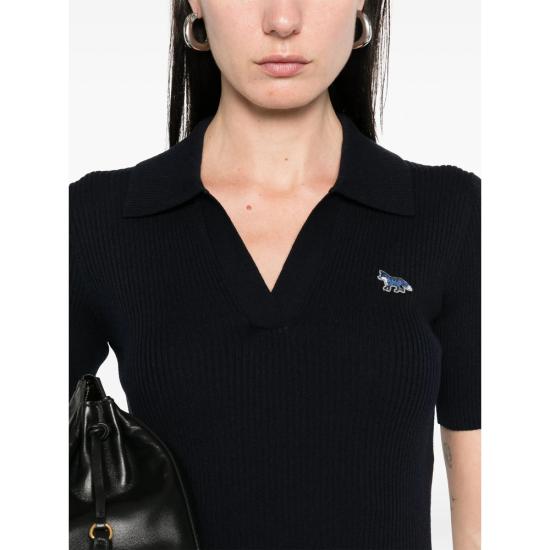 25SS 메종키츠네 반팔 티셔츠 OW00201KT1091 NAVY BLUE - MAISON KITSUNE