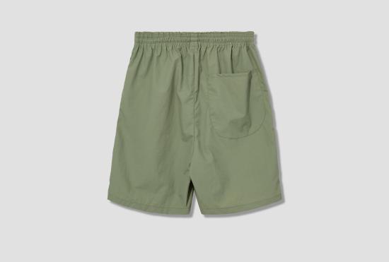 25SS 카미엘 포트젠스 숏팬츠 무릎 반바지 - 나일론 염색 타프타 CF.19.13.01.01 그린 - CAMIEL FORTGENS