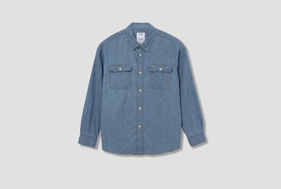 25SS 비즈빔 데님 셔츠 LANGER CHAMBRAY L/S (C/SI) 0125105011023 라이트 블루