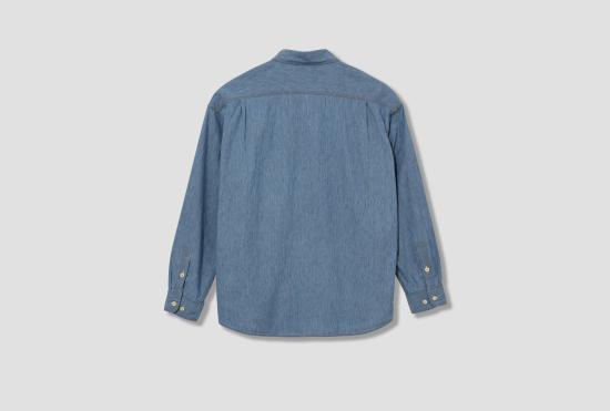25SS 비즈빔 데님 셔츠 LANGER CHAMBRAY L/S (C/SI) 0125105011023 라이트 블루 - VISVIM