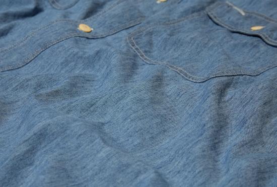 25SS 비즈빔 데님 셔츠 LANGER CHAMBRAY L/S (C/SI) 0125105011023 라이트 블루 - VISVIM