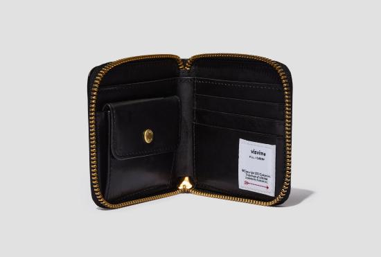 25SS 비즈빔 남성지갑 가죽 접이식 카드지갑 0125103003024 블랙 - VISVIM