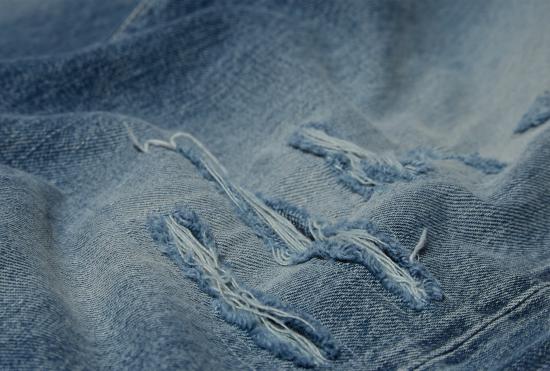 25SS 비즈빔 데님 팬츠 사회 조각 01 넓은 손상-43 0125105005011 - VISVIM