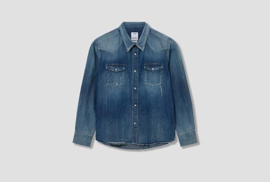 25SS 비즈빔 데님 셔츠 소셜 스컬프처  크래시 0125105007002