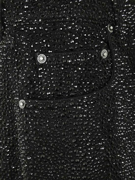 25FW 골든구스 스트레이트 팬츠 GWP00844P00147590100 Black - GOLDEN GOOSE