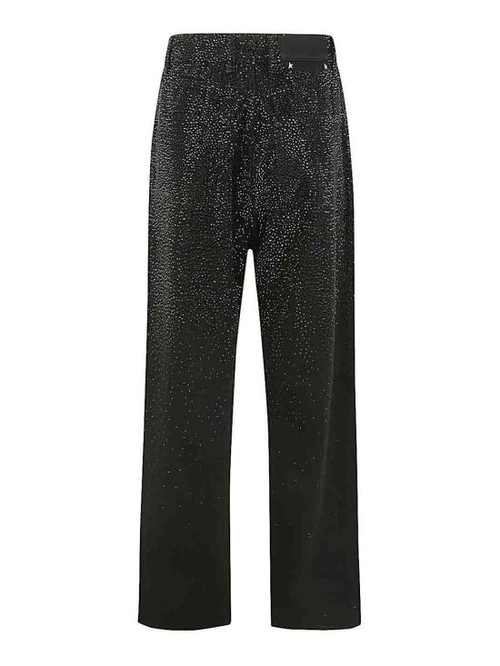 25FW 골든구스 스트레이트 팬츠 GWP00844P00147590100 Black - GOLDEN GOOSE