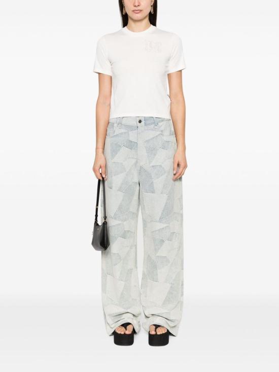  팜앤젤스 반팔 티셔츠 PWAA044R24JER0010303 White - PALM ANGELS