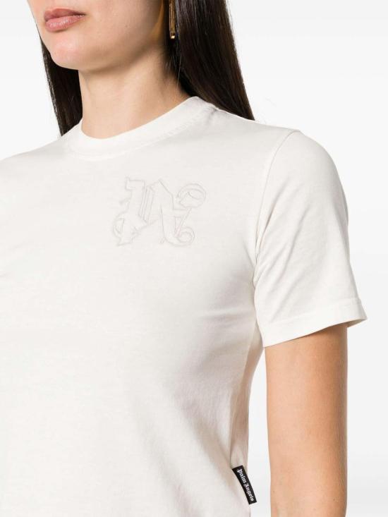  팜앤젤스 반팔 티셔츠 PWAA044R24JER0010303 White - PALM ANGELS