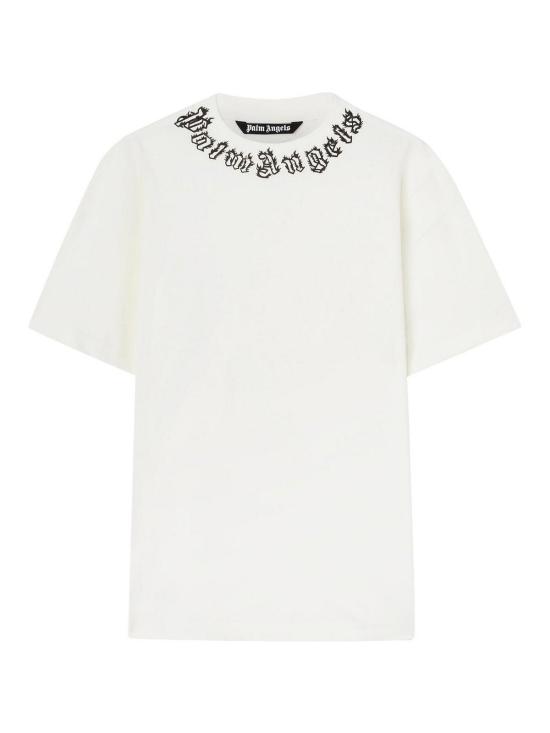 25SS 팜앤젤스 반팔 티셔츠 PMAA001S25JER0020310 Cream