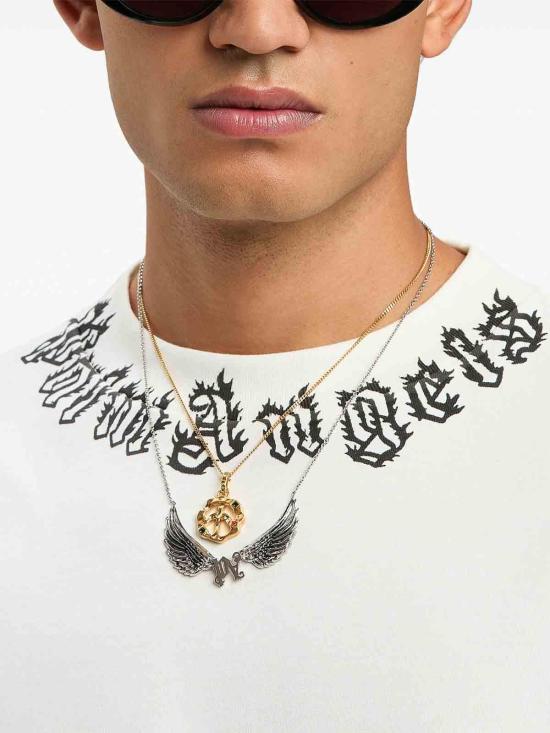 25SS 팜앤젤스 반팔 티셔츠 PMAA001S25JER0020310 Cream - PALM ANGELS