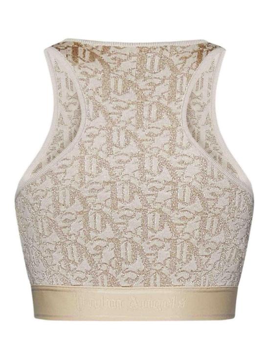  팜앤젤스 민소매 티셔츠 PWHT011R24KNI0010361 Beige - PALM ANGELS