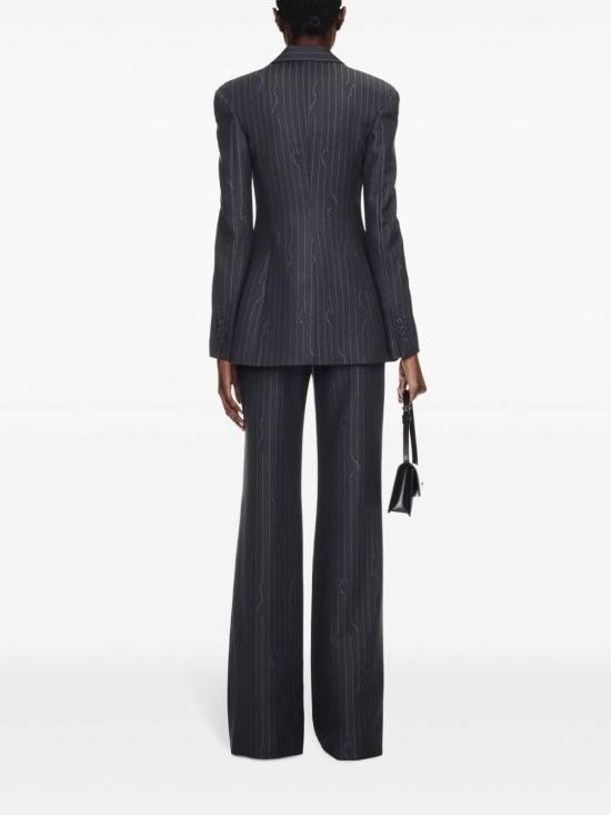 24FW 오프화이트 스트레이트 팬츠 OWCO012S24FAB0020707 Grey - OFF WHITE