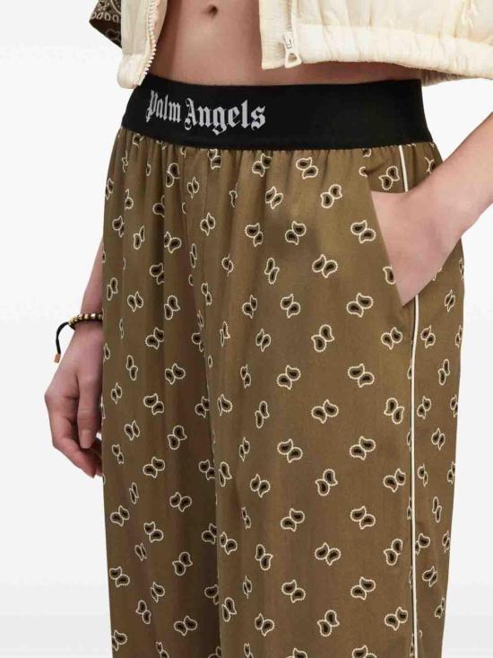  팜앤젤스 스트레이트 팬츠 PWCA117S24FAB0025610 Green - PALM ANGELS