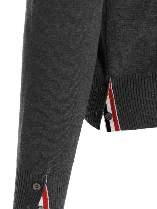 26SS 톰브라운 코튼 크레이프 4바 풀오버 MKA202A00219035 Grey - THOM BROWNE