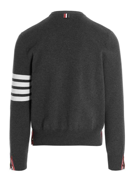 26SS 톰브라운 코튼 크레이프 4바 풀오버 MKA202A00219035 Grey - THOM BROWNE