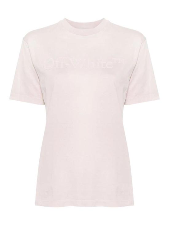 24FW 오프화이트 반팔 티셔츠 OWAA049S24JER0013636 Pink