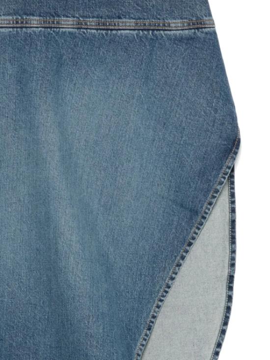 25SS 알라이아 미디 스커트 AA9J0561T536A 525 BLEU VINTAGE - ALAIA