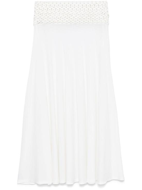 25SS 알라이아 미디 스커트 AA9J2254K004A 054 BLANC NATUREL