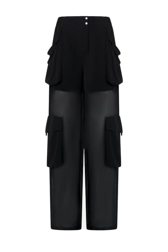 25SS 핑코 스트레이트 팬츠 104751A21FZ99 Black