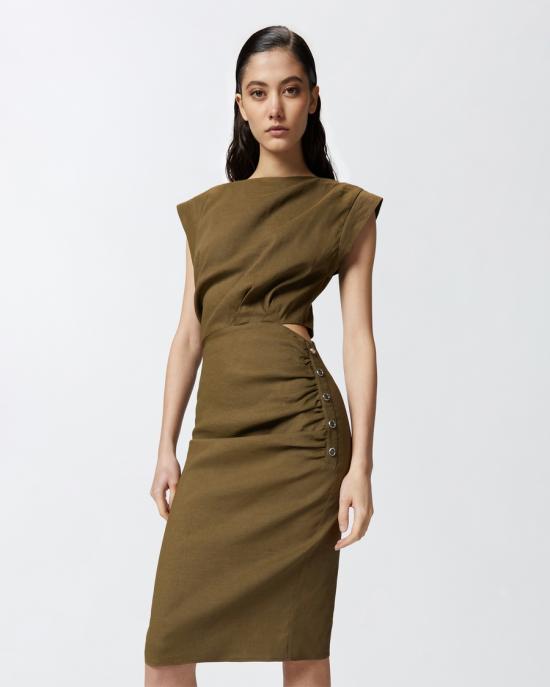 25SS 핑코 원피스 104955A0IMX26 Green - PINKO