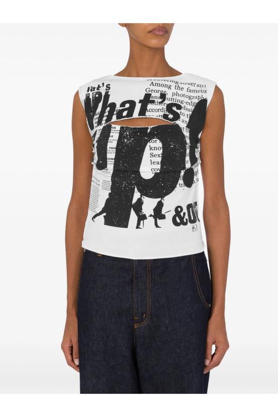 25SS 모스키노 민소매 티셔츠 J1211 04412001 Multicolor - MOSCHINO