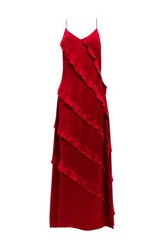  트윈셋 롱 원피스 242TT2431 Red