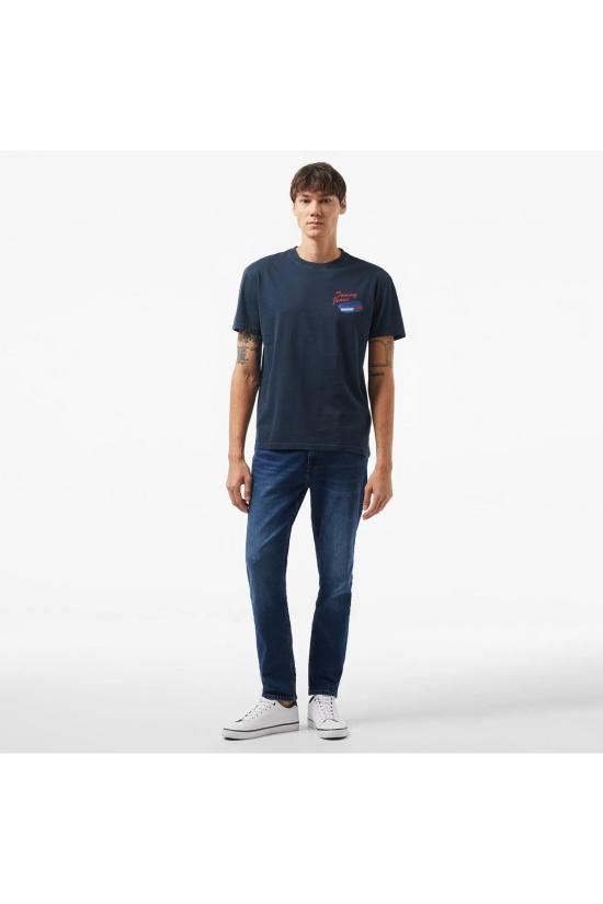  토미진 반팔 티셔츠 DM0DM18552 C1G Blue - TOMMY JEANS