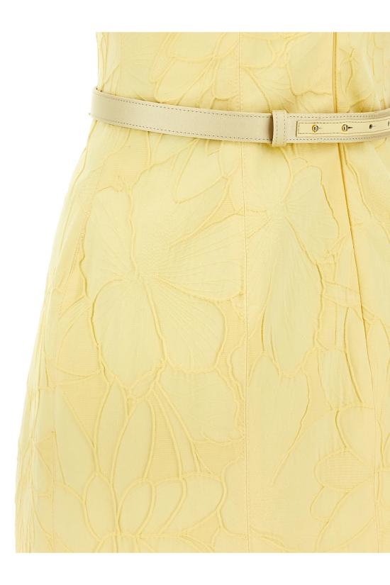 25SS 엘리자베타프랜치 숏 원피스 AB77952E2DC7 Yellow - ELISABETTA FRANCHI