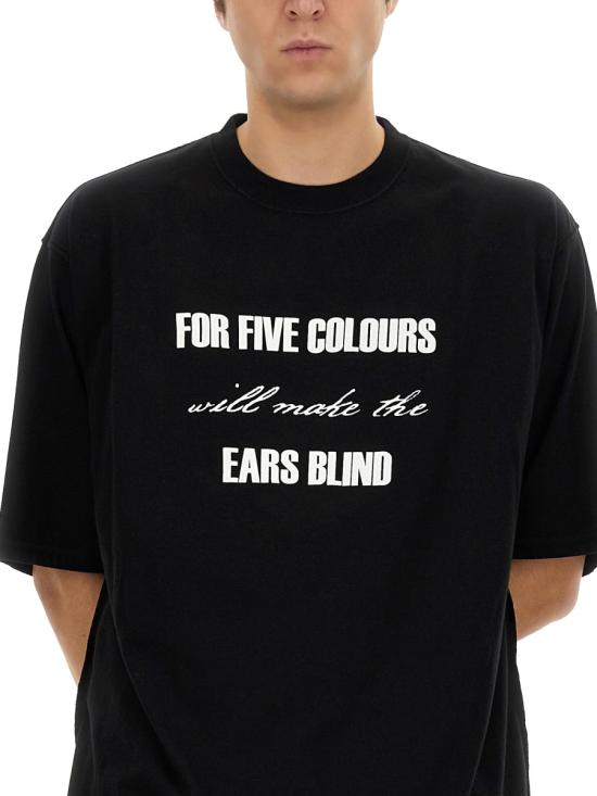  언더커버 반팔 티셔츠 UP1E48013 BLACK DOM - UNDERCOVER