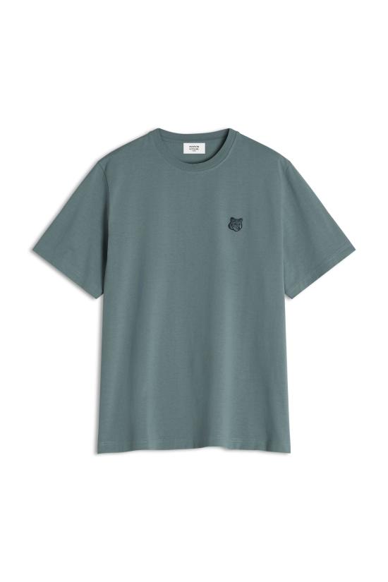  메종키츠네 볼드 폭스 헤드 패치 컴포트 티셔츠 MM00127KJ01180081 SEINE BLUE DOM