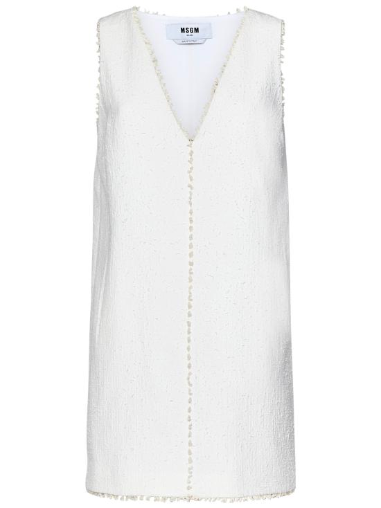 25SS 엠에스지엠 미디 원피스 3842MDA26257308 01 White